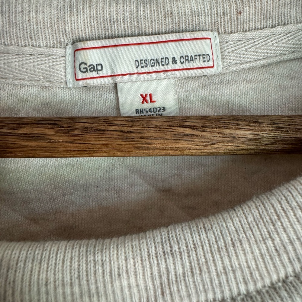 GAP XL Quilted Crew Neck Pullover Sweater - Picture 6 of 10